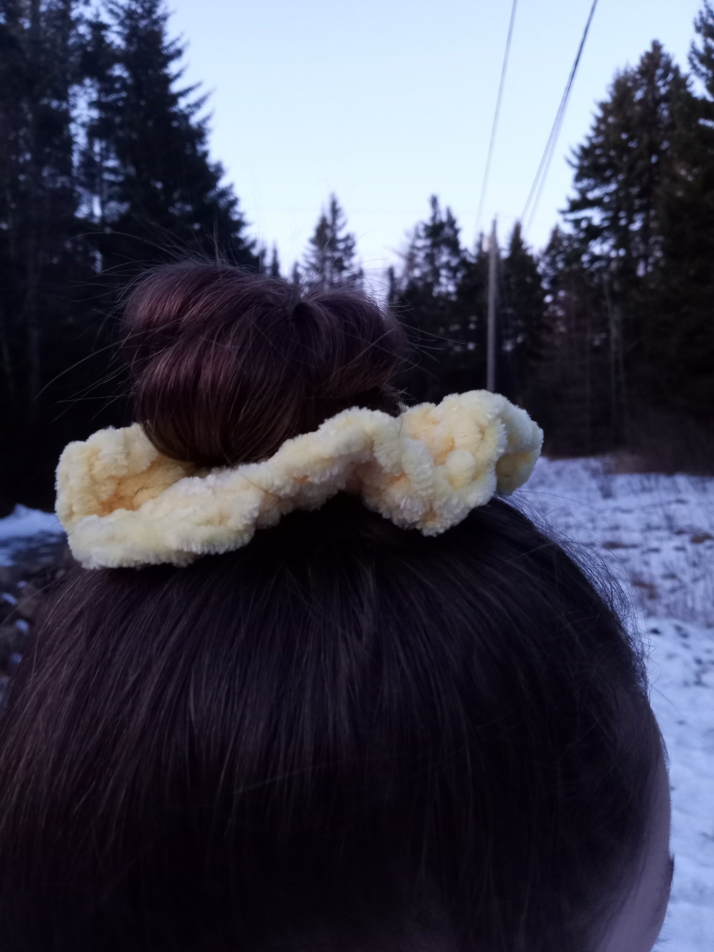 Crochet scrunchie