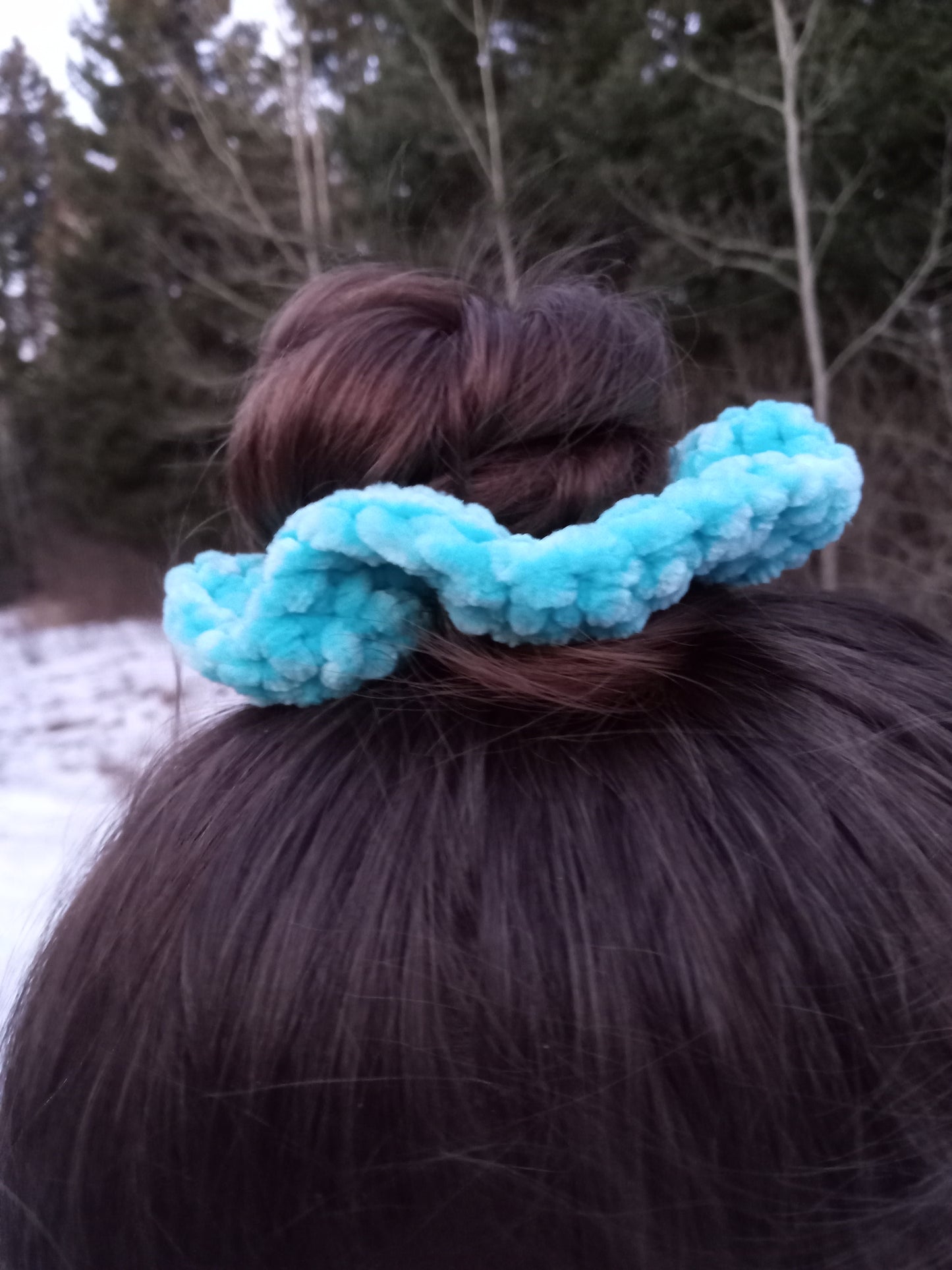 Crochet scrunchie