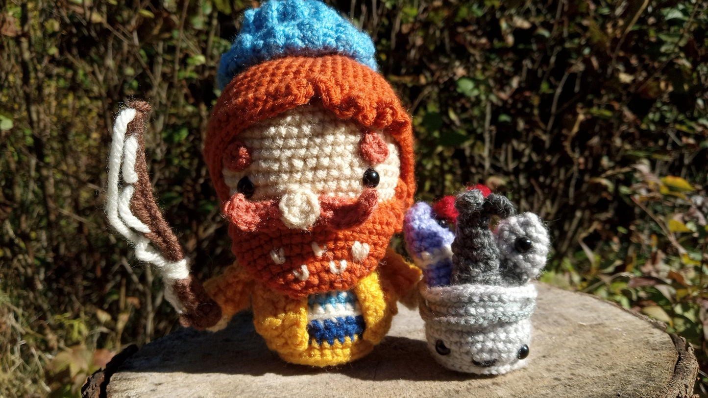 Crochet fisherman