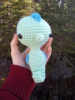 Crochet seahorse