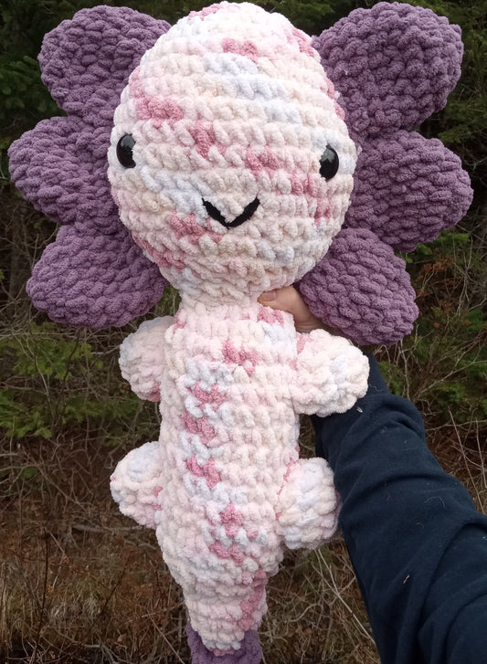 Crochet axolotl